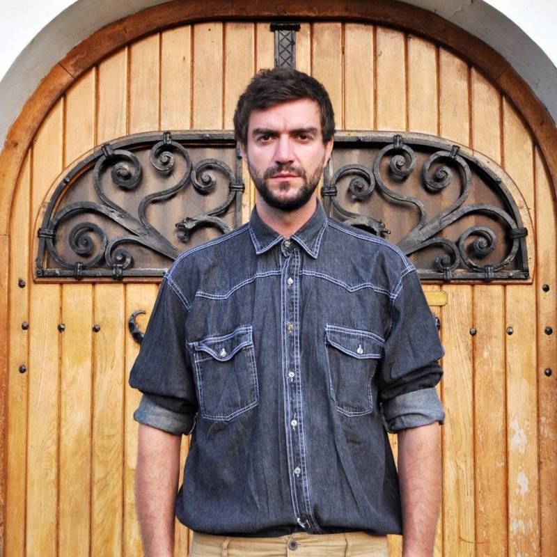 Vintage Dunkel Grau Denim Western Hemd von BoBoVintage