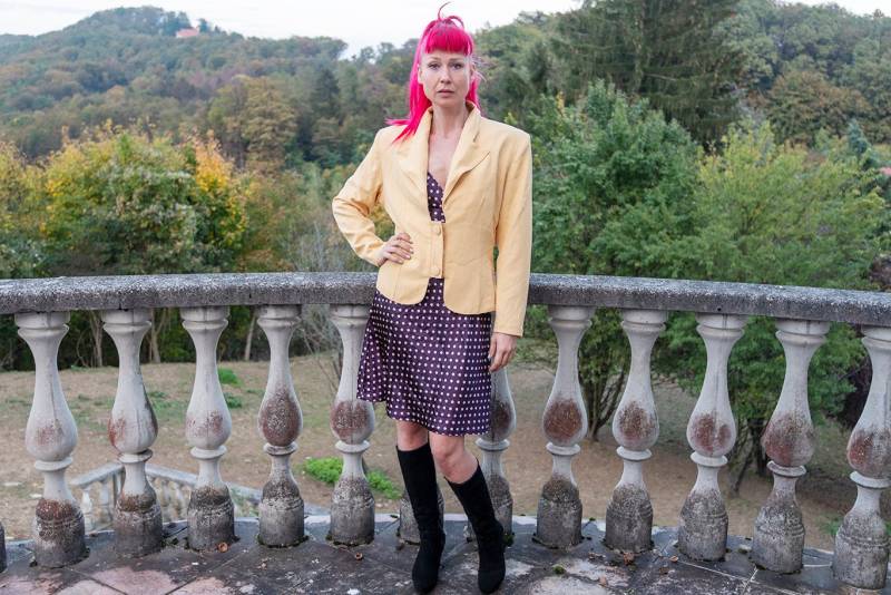 Vintage Mellow Gelbe Puffärmel Blazer Jacke von BoBoVintage