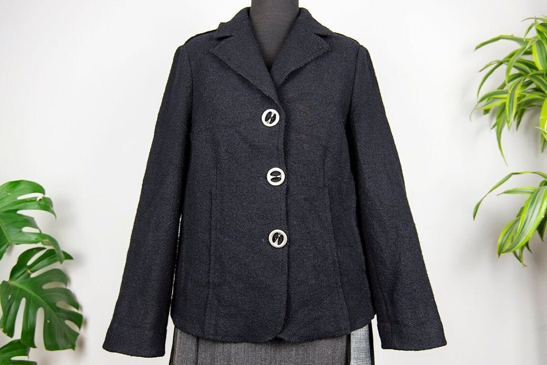 Vintage Schwarzer Walk Blazer von BoBoVintage