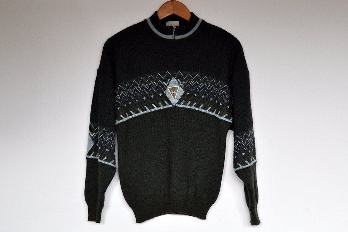 Vintage Strick Stehkragen Pullover von BoBoVintage