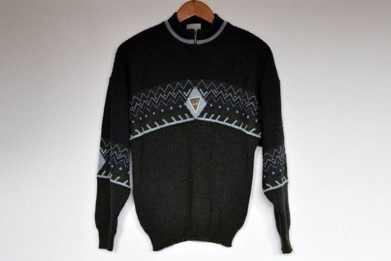 Vintage Strick Stehkragen Pullover von BoBoVintage