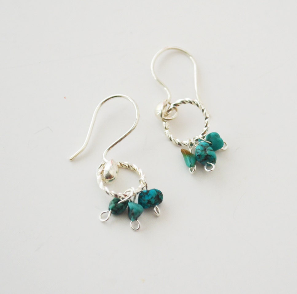 Boho Baumelt Türkis Ohrringe Silber Frauen Schmuck Südwesten Boho Baumelt Türkis Ohrringe Silber Frauen Schmuck Südwesten von BoCadeJewelry