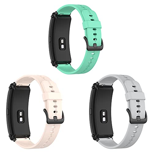 BoLuo 16mm Armband für Huawei TalkBand B6,3 Pack Silikon Ersatzband Watch Armband Verstellbares Silikonband Strap,Uhrenarmband Armbänder Bracelet für Huawei TalkBand B6/ B3 Accessories (Farbe 2) von BoLuo