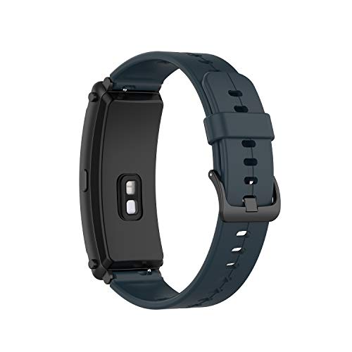 BoLuo 16mm Armband für Huawei TalkBand B6,Silikon Ersatzband Watch Armband Verstellbares Silikonband Strap,Uhrenarmband Armbänder Bracelet für Huawei TalkBand B6/TalkBand B3 Accessories (Navy blau) von BoLuo