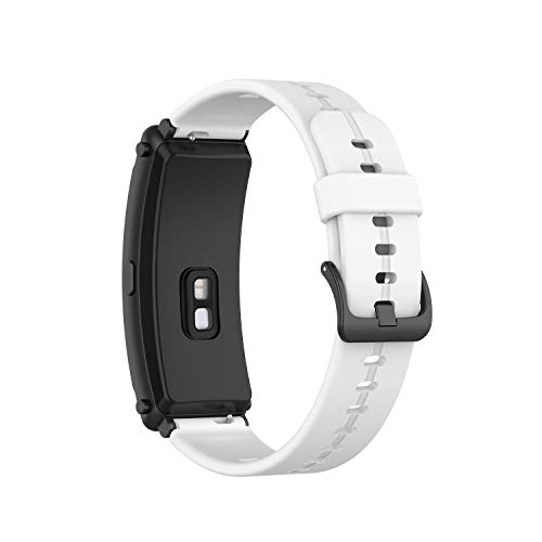 BoLuo 16mm Armband für Huawei TalkBand B6,Silikon Ersatzband Watch Armband Verstellbares Silikonband Strap,Uhrenarmband Armbänder Bracelet für Huawei TalkBand B6/TalkBand B3 Accessories (Weiß) von BoLuo