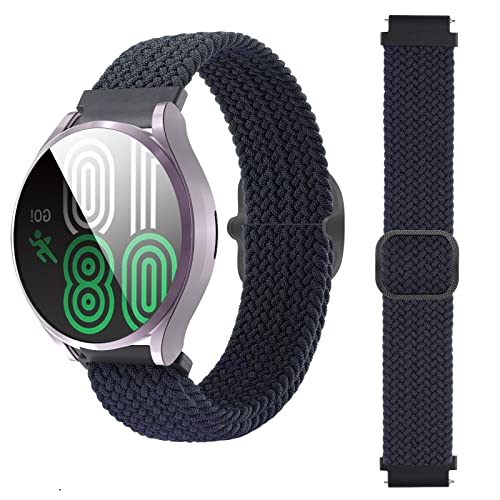 BoLuo 22mm Uhrenarmbänder für Xiaomi MI Watch Color 2 /Color Armband,Nylon Ersatzband Uhrenarmband Armbänder Strap für Xiaomi Mi Watch S1/Haylou RT2 LS10 /LS12 /GST LS09B / RT LS05S Watch (Blau) von BoLuo