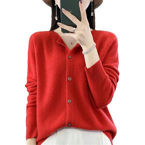 BoShiNuo Frühling Frauen Oansatz Grace Strickjacke Pullover Wolle Feste Kaschmir Gestrickte Weibliche Kleidung Koreanischen Stil Tops H-806 XXS BoShiNuo Frühling Frauen Oansatz Grace Strickjacke Pullover Wolle Feste Kaschmir Gestrickte Weibliche Kleidung Koreanischen Stil Tops H-806 XXS von BoShiNuo