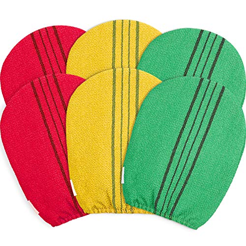 6 Stück koreanische Peeling-Handtücher Peeling-Handschuhe, entfernt abgestorbene Haut, Badehandschuh zum Baden von Boao