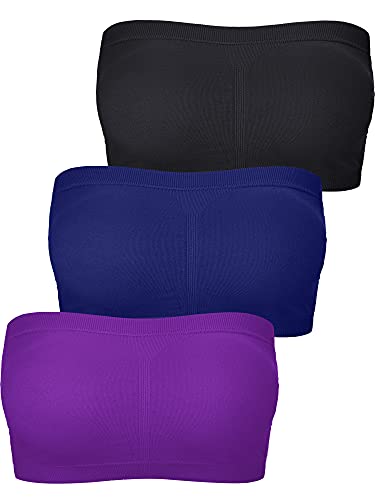 Boao Bandeau-BH für Damen, gepolstert, trägerlos, weich, nahtlos, Bandeau, verschiedene Größen - - Medium von Boao