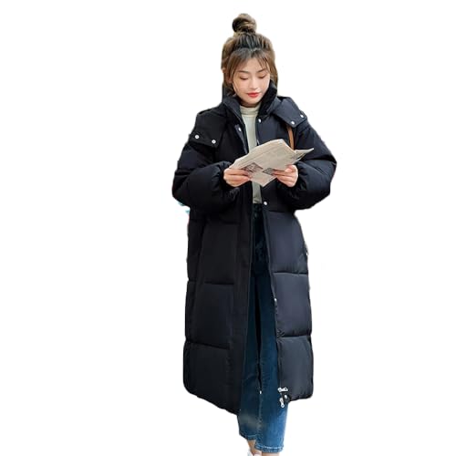 Boapond Damen Mäntel Damen Wintermantel Damen Warmer Lang Jacke Elegant Outdoor Steppmantel Lang mit Kapuze Baumwolljacke Winterparka Mantel von Boapond