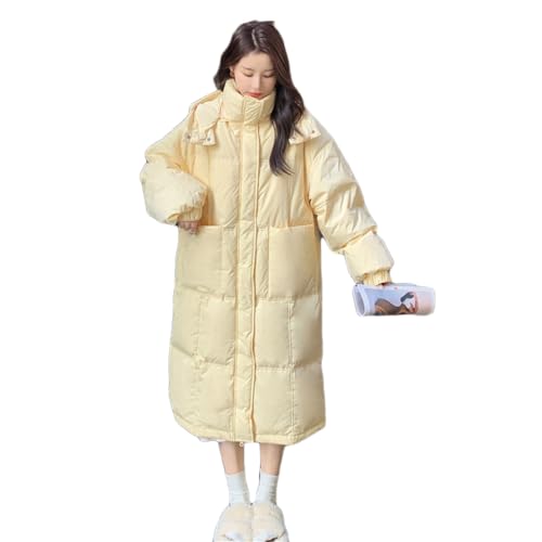Boapond Damen Mäntel Damen Wintermantel Damen Warmer Lang Jacke Elegant Outdoor Steppmantel Lang mit Kapuze Baumwolljacke Winterparka Mantel von Boapond