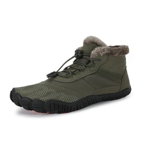 Boapond Winter Barfußschuhe Damen Herren Wasserdicht Barfussschuhe Barefoot Shoes Schnell Trocknend Traillaufschuhe Wanderschuhe rutschfeste Stiefel von Boapond