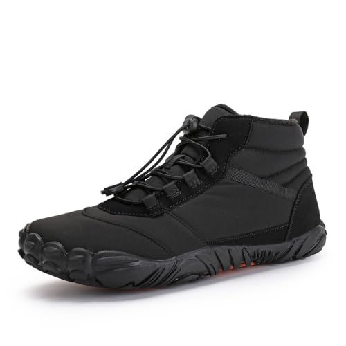 Boapond Winter Barfußschuhe Damen Herren Wasserdicht Barfussschuhe Barefoot Shoes Schnell Trocknend Traillaufschuhe Wanderschuhe rutschfeste Stiefel von Boapond