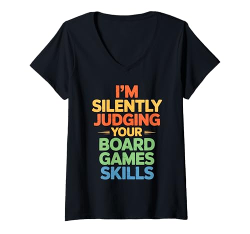 Damen Brettspiel Night Players Funny Tabletop T-Shirt mit V-Ausschnitt Damen Brettspiel Night Players Funny Tabletop T-Shirt mit V-Ausschnitt von Board Gaming Tabletop Fans