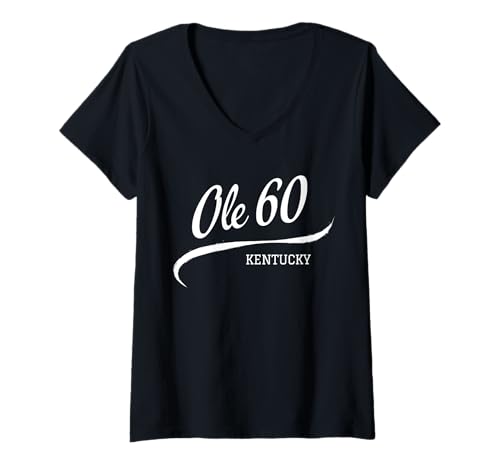 Damen Alter 60 T-Shirt mit V-Ausschnitt von Board by Board Investments