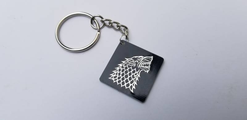 Got Stark Sigil Und Worte Umkehrbaren Zipper-Pull Oder Schlüsselanhänger von Boardaments