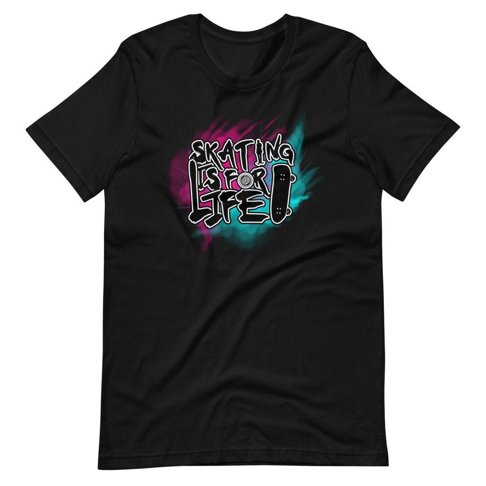 Skating Is For Life Skateboard Skater Kurzärmeliges Unisex-T-Shirt Skating Is For Life Skateboard Skater Kurzärmeliges Unisex-T-Shirt von BoardsportsMerch