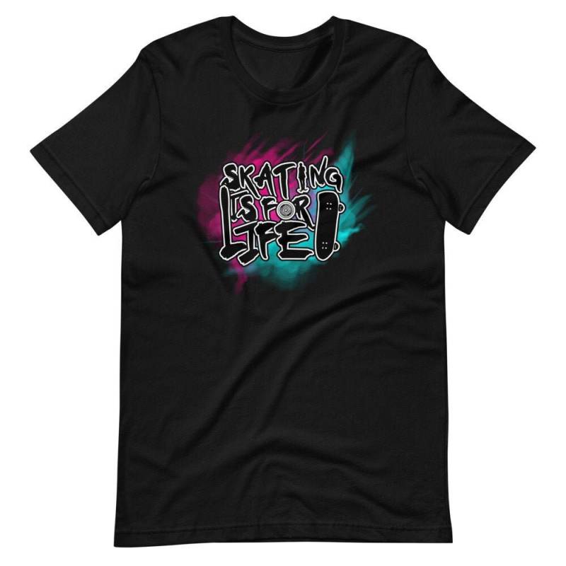 Skating Is For Life Skateboard Skater Kurzärmeliges Unisex-T-Shirt Skating Is For Life Skateboard Skater Kurzärmeliges Unisex-T-Shirt von BoardsportsMerch