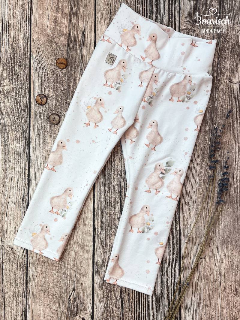 Leggings "Niedliche Entchen" Babys/Kinder von Boarischhandgmacht