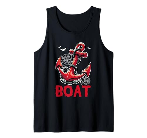 Boat Halloween Anchor Costume Cruise Ship Boat Lover Kids Tank Top von Boating Halloween Costume