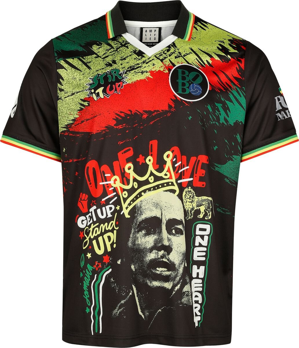Bob Marley Amplified Collection - One Love Rock FC Trikot multicolor in L von Bob Marley