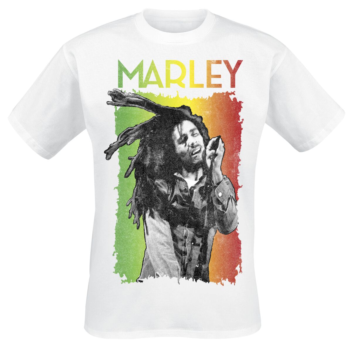 Bob Marley Marley Live T-Shirt weiß in L von Bob Marley