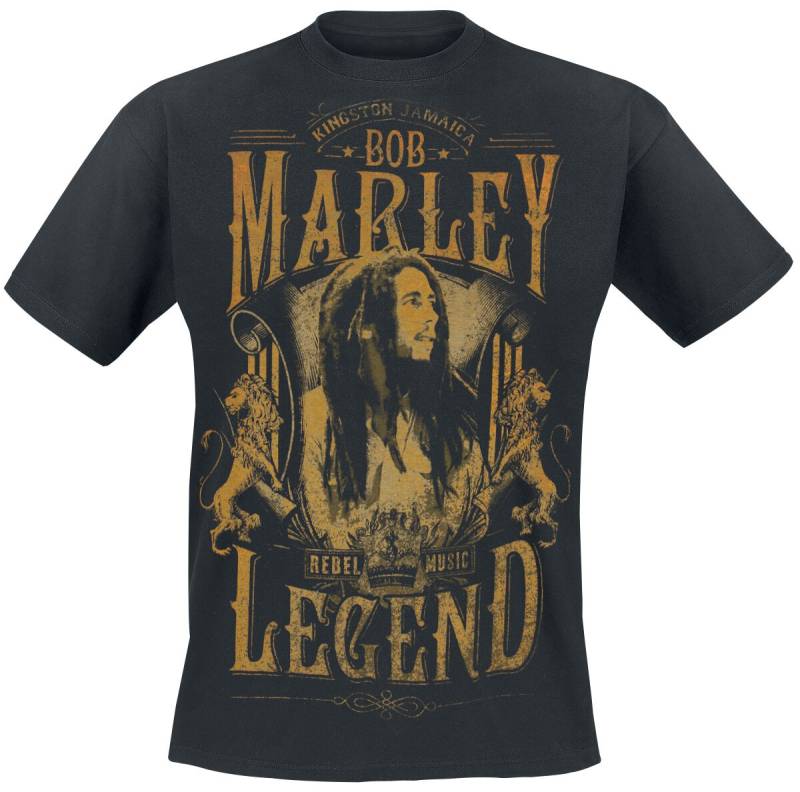 Bob Marley Rebel Legend T-Shirt schwarz in M von Bob Marley