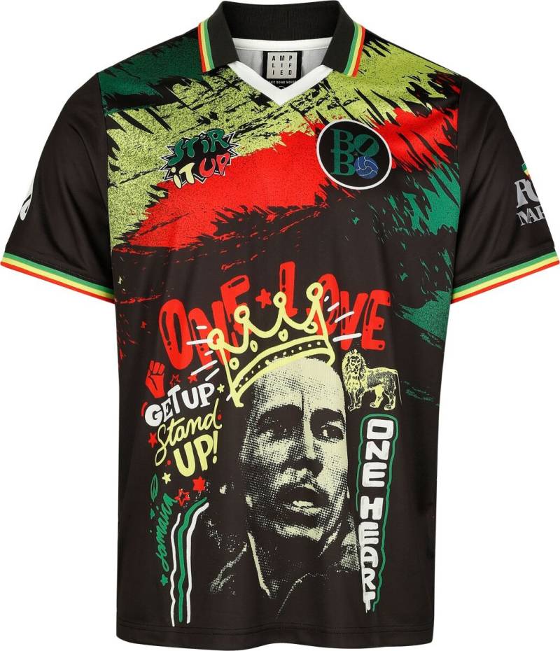 Bob Marley Trikot - Amplified Collection - One Love Rock FC - S bis 5XL - für Männer - Größe XXL - multicolor  - Lizenziertes Merchandise! von Bob Marley