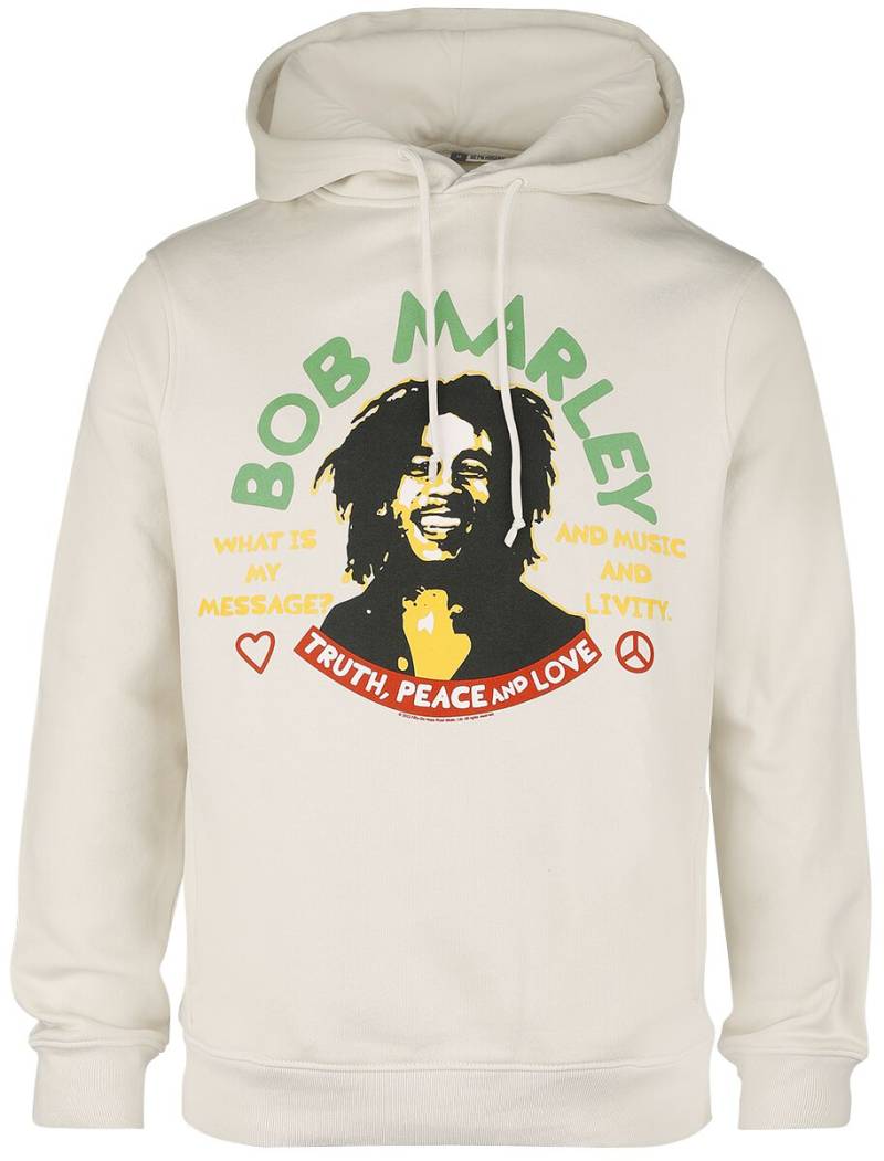 Bob Marley Truth Peace & Love Kapuzenpullover sand in XL von Bob Marley