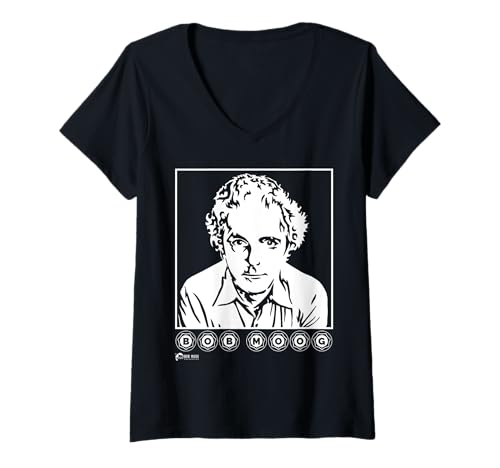 Damen Bob Moog T-Shirt mit V-Ausschnitt Damen Bob Moog T-Shirt mit V-Ausschnitt von Bob Moog Foundation