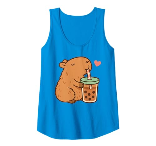 Damen Mädchen Capybara Boba Cute Tank Top Damen Mädchen Capybara Boba Cute Tank Top von Boba Capybara