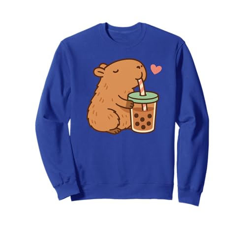 Mädchen Capybara Boba Cute Sweatshirt Mädchen Capybara Boba Cute Sweatshirt von Boba Capybara