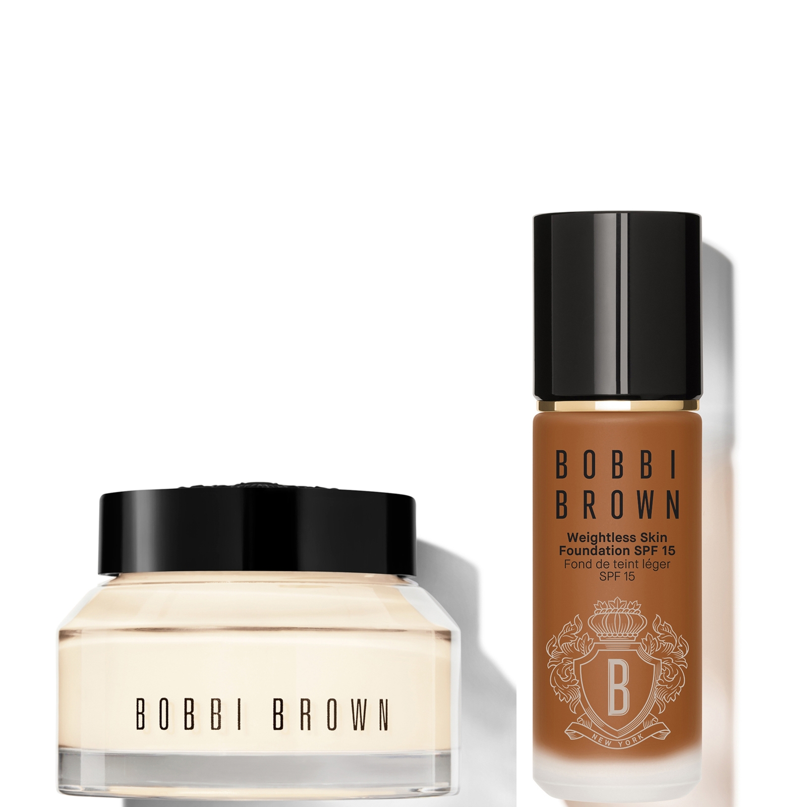 Bobbi Brown 24-hour Hydration Duo - Vitamin Enriched Face Base & Foundation Bundle (Various Shades) - Cool Almond von Bobbi Brown