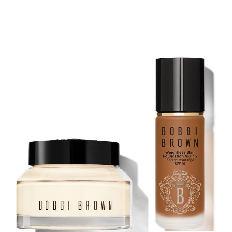 Bobbi Brown 24-hour Hydration Duo - Vitamin Enriched Face Base & Foundation Bundle (Various Shades) - Neutral Walnut von Bobbi Brown
