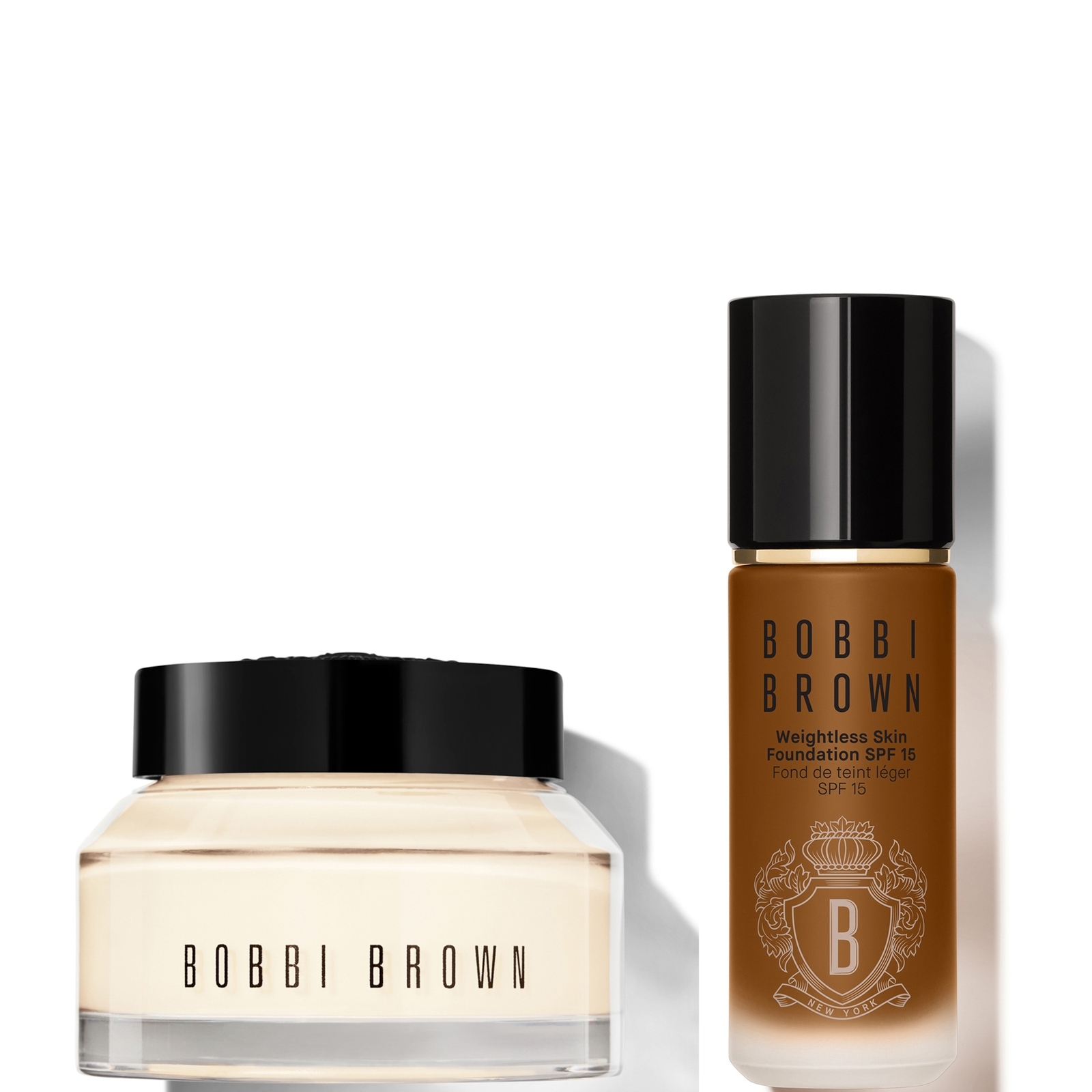 Bobbi Brown 24-hour Hydration Duo - Vitamin Enriched Face Base & Foundation Bundle (Various Shades) - Neutral Warm Walnut von Bobbi Brown