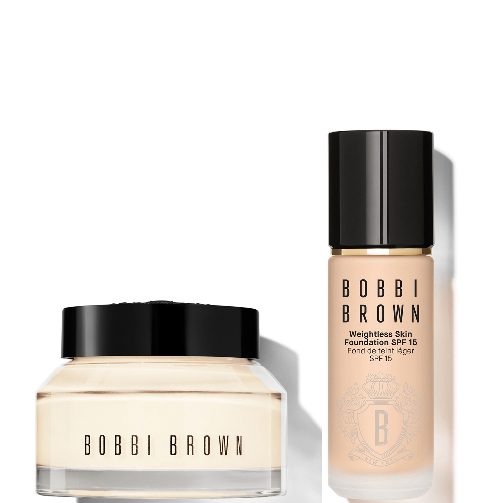 Bobbi Brown 24-hour Hydration Duo - Vitamin Enriched Face Base & Foundation Bundle (Various Shades) - Porcelain von Bobbi Brown