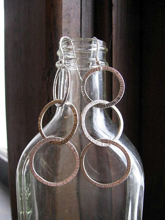 sterling Silber Dreifach Creolen sterling Silber Dreifach Creolen von BobbiShafferIngram