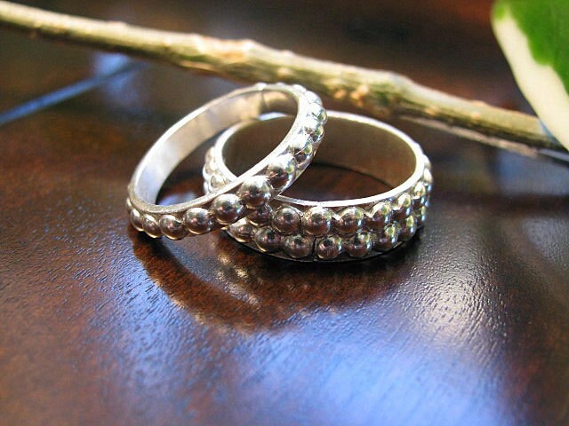 Seine Und Ihre Perlen Sterling Silber Bands von BobbiShafferIngram