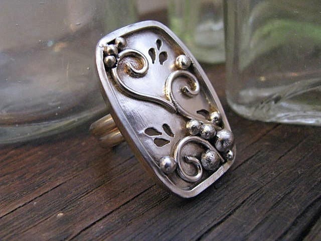 Silber Portrait Ring Silber Portrait Ring von BobbiShafferIngram
