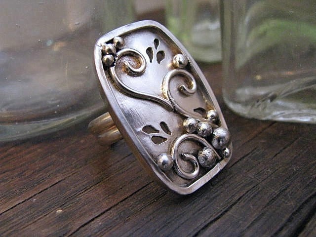 Silber Portrait Ring Silber Portrait Ring von BobbiShafferIngram