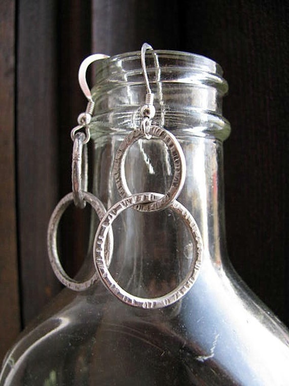 sterling Silber Doppel Hoop Ohrringe sterling Silber Doppel Hoop Ohrringe von BobbiShafferIngram