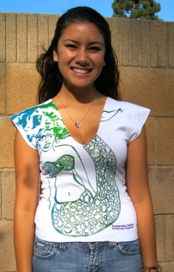 Afro Meerjungfrau Shirt - Vielzahl Von Größen & Shirt-stile, Die Sie Wählen von BobbieRichFineArt