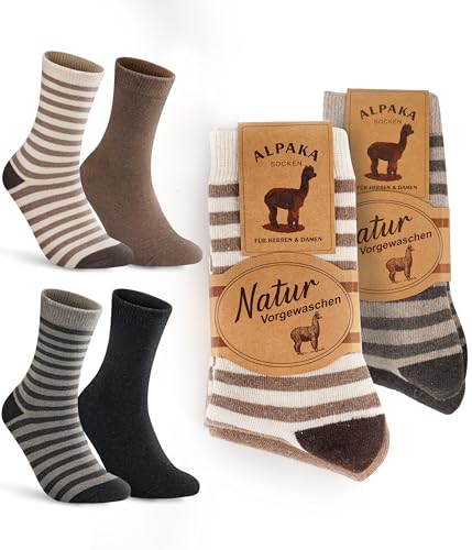 Bobelle Wear Alpaka Socken Damen 39-42, Warme Wollsocken Herren Wintersocken Flauschige Strick Thermosocken 4 Paar Multicolor01 Bobelle Wear Alpaka Socken Damen 39-42, Warme Wollsocken Herren Wintersocken Flauschige Strick Thermosocken 4 Paar Multicolor01 von Bobelle Wear
