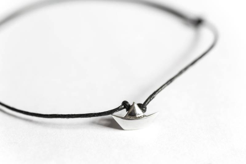 Segelboot Armband, Maritimer Schmuck, 925 Sterling Silber von BobineStudio