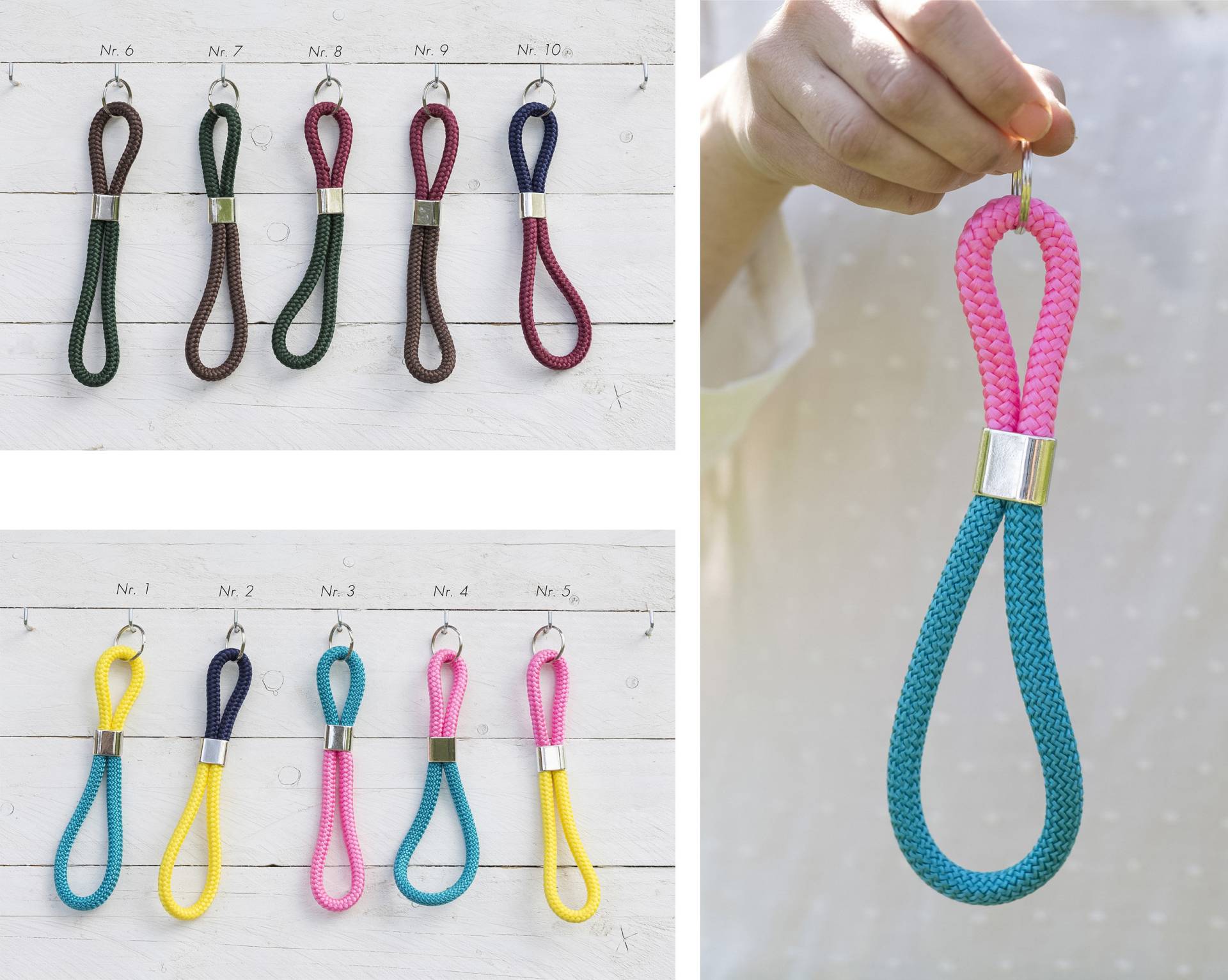 Zweifarbiger Segeltau Schlüsselanhänger von BobineStudio