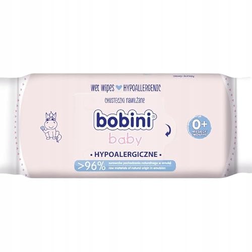 BOBINI BABY Hypoallergene Feuchttücher sensible Haut 60 Stück von Bobini