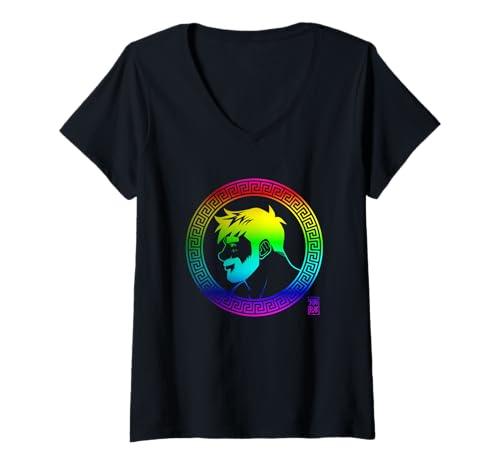 Damen Adam mag Griechenland - Pride Edition T-Shirt mit V-Ausschnitt Damen Adam mag Griechenland - Pride Edition T-Shirt mit V-Ausschnitt von Bobo Bear