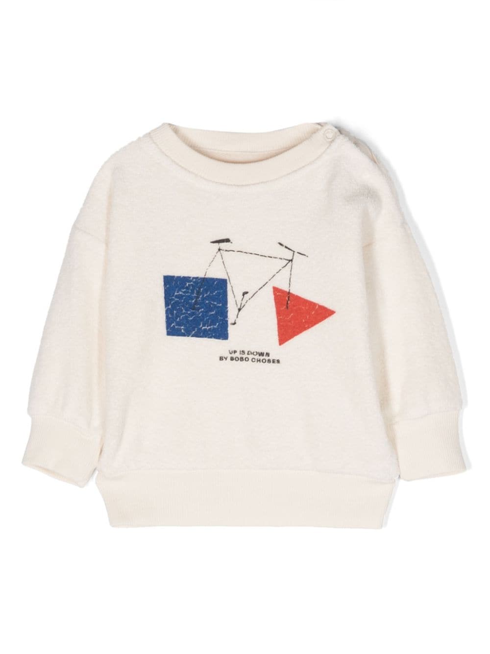 Bobo Choses Crazy Bicy Fleece-Sweatshirt - Weiß von Bobo Choses