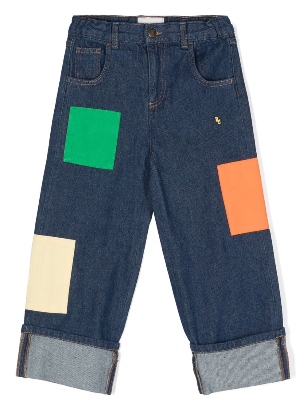 Bobo Choses Gerade Jeans mit Kontrast-Patches - Blau von Bobo Choses