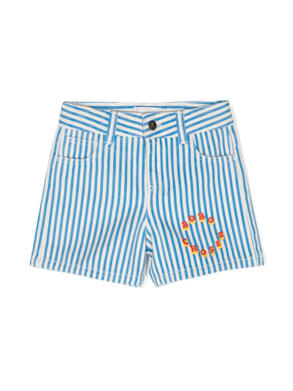 Bobo Choses Gestreifte Circle Shorts - Blau von Bobo Choses